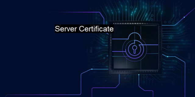 What is Server Certificate? Trustworthy Server Identification